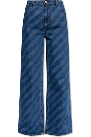 Marni Jeans, Dame, Blå, 2XS, Bomuld, Højtaljede Jeans