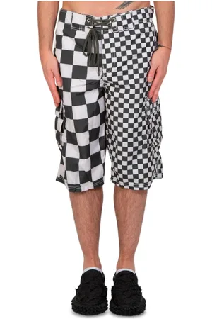 ERL Shorts, Herre, Flerfarvet, L, Ternede badeshorts i Checker
