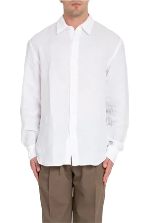 COSTUMEIN Skjorte, Herre, Hvid, S, Linned, Linnedskjorte i hvid