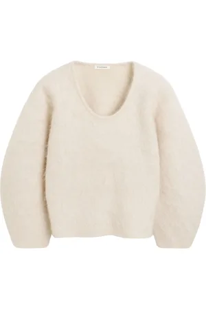 By Malene Birger Strik, Dame, Grå, S, Uld, Oyster Grey Mohair Pullover