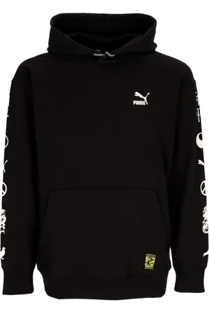 PUMA Sweathshirts & Hoodies, Herre, Sort, XL, Uld, Grafisk hættetrøje X Staple Sort