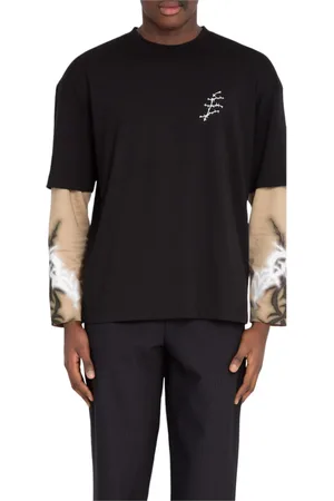 Etudes Top, Herre, Sort, L, Uld, Sorte Torne Langærmet Tee
