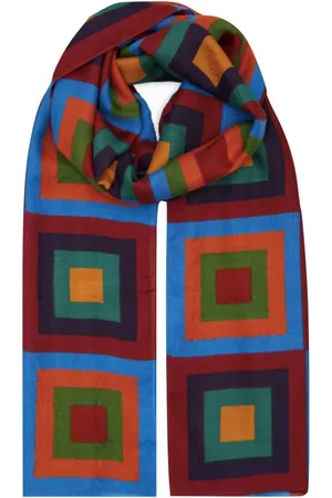 Gallo Tilbehør, unisex, Rød, ONE SIZE, Pashmina i viskose med tern mønster