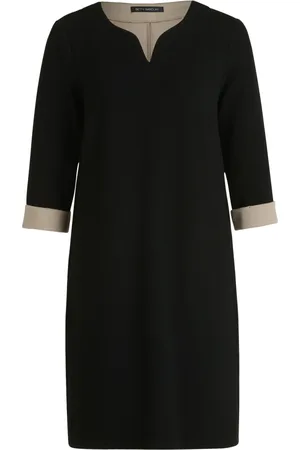 Betty Barclay Kjole, Dame, Sort, M, Bomuld, Ternet Jerseykjole med Glittersten