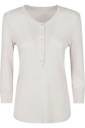 Majestic Top, Dame, Grå, S, Bomuld, Grå Lyocell Bomuld T-shirts og Polos