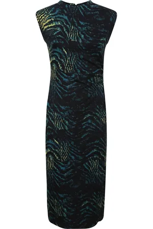 Diane von Furstenberg Kjole, Dame, Grøn, 2XS, Nylon, Grønne kjoler med Lycra-blanding