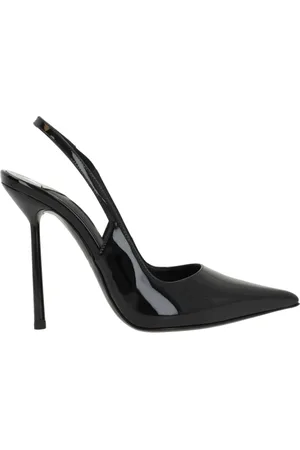 LE SILLA Sko, Dame, Sort, 37 EU, Læder, Sort Patentlæder Stiletto Hæle
