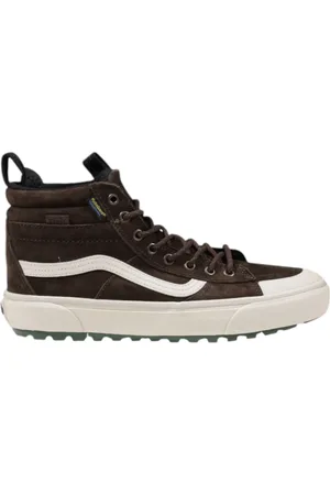 Vans Sko, Herre, Brun, 39 EU, Læder, Høje Top Læder Sneakers Efterår/Vinter Kollektion