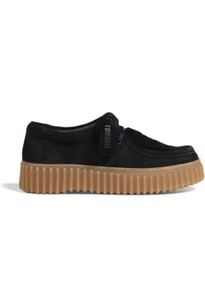 Clarks Sko, Dame, Sort, 37 1/2 EU, Flad Sponge og Ruskind Gummisko