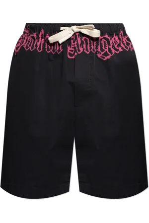 Palm Angels Shorts, Herre, Sort, L, Bomuld, Logo Shorts