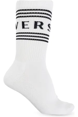 VERSACE Undertøj, Herre, Hvid, S, Bomuld, Bomuldssokker med logo