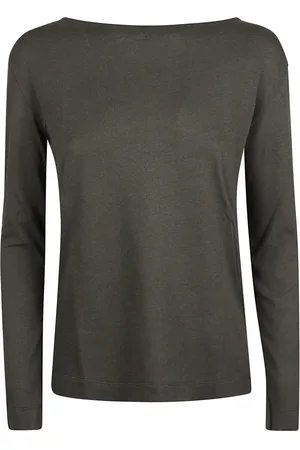 Majestic Top, Dame, Grøn, S, Bomuld, Grøn Bomuld Cashmere T-shirts og Polos