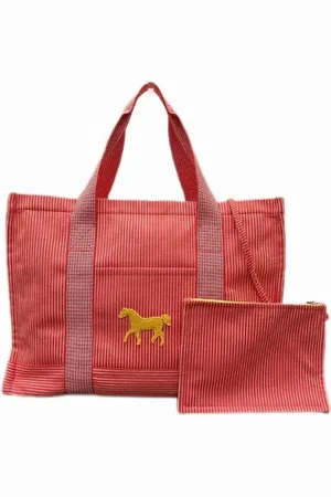 Hermès Pre-owned, Dame, Rød, ONE SIZE, Bomuld, Pre-owned Bomuld totes