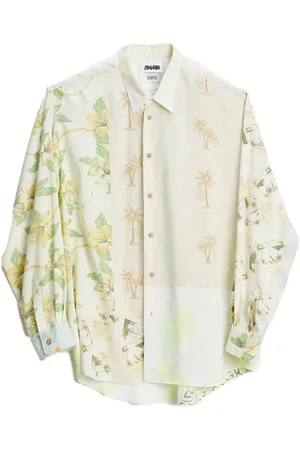 MAGLIANO Skjorte, Herre, Flerfarvet, XS, Uld, Vintage Hawaiian Surplus Skjorte