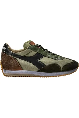 Diadora Sko, Herre, Grøn, 41 EU, Tyl, Vintage Style Sneaker Stone Washed