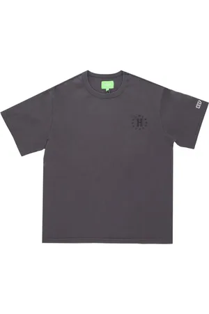 Huf Top, Herre, Grå, M, Bomuld, Galakser Afslappet Top Gunmetal Herre T-shirt