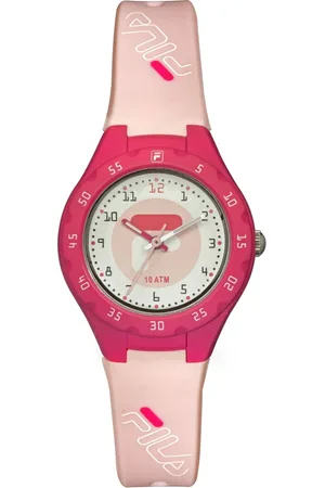 Fila Tilbehør, Herre, Lyserød, ONE SIZE, Unisex Børneur kids 30 mm Silikone Rem 38-204