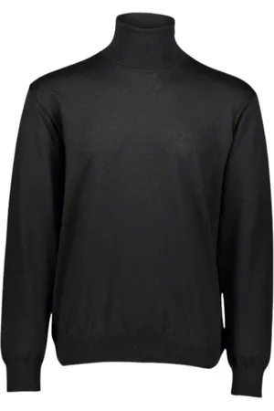 Paul & Shark Strik, Herre, Sort, 2XL, Uld, Merino Uld Langærmet Cykeltrøje