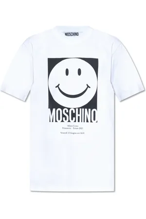 Moschino Top, Herre, Hvid, L, Bomuld, Smiley x