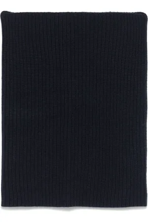 ALYSI Tilbehør, Dame, Sort, ONE SIZE, Uld, Strikket Maxi Krave i Virgin Uld