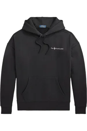 Ralph Lauren Sweathshirts & Hoodies, Herre, Sort, 2XL, Sort hættetrøje med kængurulomme