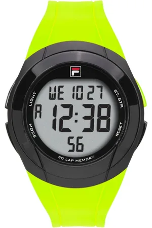 Fila Tilbehør, unisex, Grøn, ONE SIZE, Uld, Unisex Voksen Ur ctive 45 mm Rem Silikone 38-152