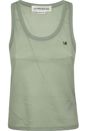 Victoria Beckham Top, Dame, Grøn, XS, Bomuld, Grøn Top til Kvinder