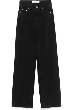 Séfr Jeans, Dame, Sort, W26, Bomuld, Afslappede Jeans