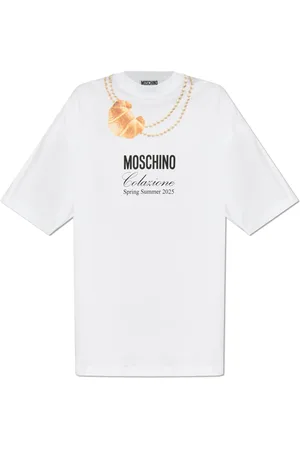 Moschino Kjole, Dame, Hvid, XS, Kjole med print