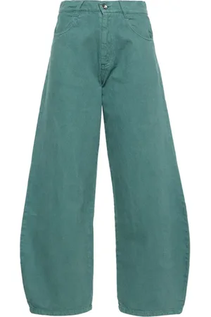 HENRIK VIBSKOV Bukser, Dame, Grøn, L, Bomuld, Turkis Wide-Leg Bomuld Bland Bukser