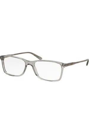 Ralph Lauren Tilbehør, unisex, Grå, 58 MM, Gennemsigtige lysegrå brillestel