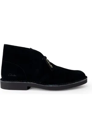 Clarks Sko, Herre, Sort, 46 EU, Læder, Læder Ankelstøvler med 2 cm Hæl