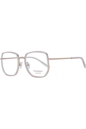 ANA HICKMANN Tilbehør, Dame, Lyserød, ONE SIZE, Uld, Rose Square Optiske Rammer med Metal
