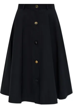 Moschino Nederdel, Dame, Sort, 2XS, Bomuld, Flæsekjole