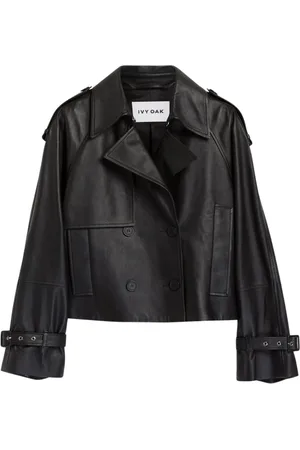 Ivy & Oak Jakke, Dame, Sort, M, Læder, Luna Blazer