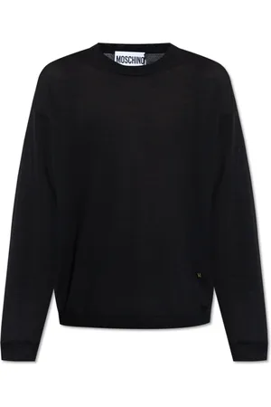 Moschino Strik, Herre, Sort, S, Uld, Uld sweater