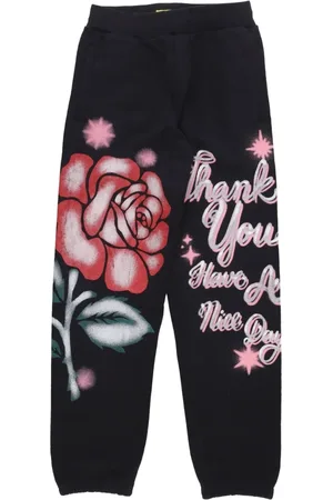 MARKET Bukser, Herre, Sort, XL, Bomuld, Sort Thank You Rose Sweatpants