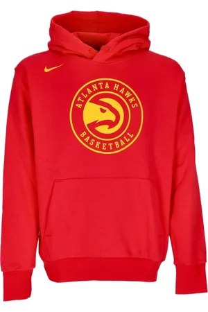 Nike Sweathshirts & Hoodies, Herre, Rød, XS, Bomuld, Atlanta Hawks Basketball Hættetrøje