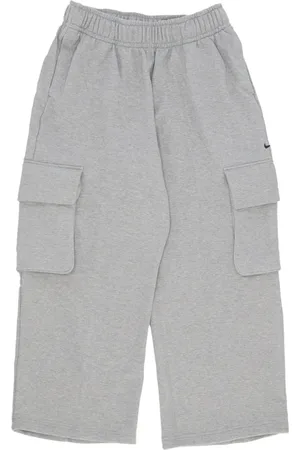 Nike Bukser, Dame, Grå, M, Bomuld, Dans Fleece Bukser med Lomme