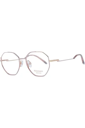 ANA HICKMANN Tilbehør, Dame, Lyserød, ONE SIZE, Uld, Rose Metal Runde Optiske Briller Kvinder