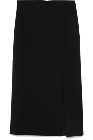 BARENA Nederdel, Dame, Sort, 2XS, Uld, Sort uldblandet blyantsnederdel