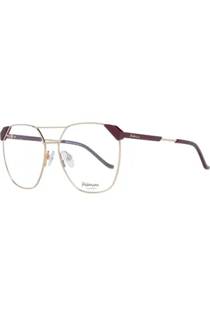 ANA HICKMANN Tilbehør, Dame, Gul, ONE SIZE, Uld, Guld Aviator Metal Optiske Rammer til Kvinder