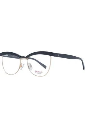 ANA HICKMANN Tilbehør, Dame, Sort, ONE SIZE, Uld, Sort Metal Square Optiske Rammer til Kvinder