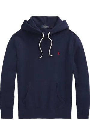 Ralph Lauren Sweathshirts & Hoodies, Herre, Blå, 2XL, Bomuld, Hoodie med Ralph Pony-logo