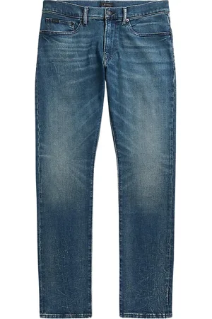Ralph Lauren Jeans, Herre, Blå, W40 L32, Uld, Stilfulde Bukser til Mænd