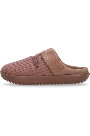 Nike Sko, Dame, Lyserød, 40 1/2 EU, Fleece-Mule med Broderet Front