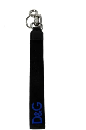 Dolce & Gabbana Tilbehør, Herre, Sort, ONE SIZE, Polyester, Herre Nøglering