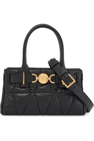VERSACE Taske, Dame, Sort, ONE SIZE, Uld, Quiltet Medusa Håndtaske