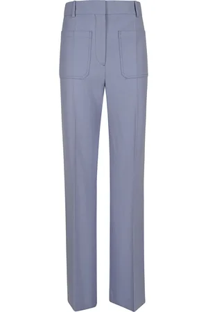 Victoria Beckham Bukser, Dame, Blå, XS, Uld, Blå Bukser til Kvinder