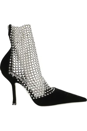RENE CAOVILLA Sko, Dame, Sort, 40 EU, Læder, Sorte Pumps Elegant Stil Sko